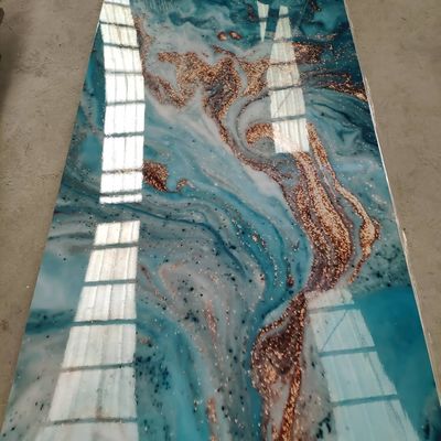 Waterdicht van het de Muurdecor van 1220x2440 1220x2800 het Blad Marmeren Ontwerp van pvc