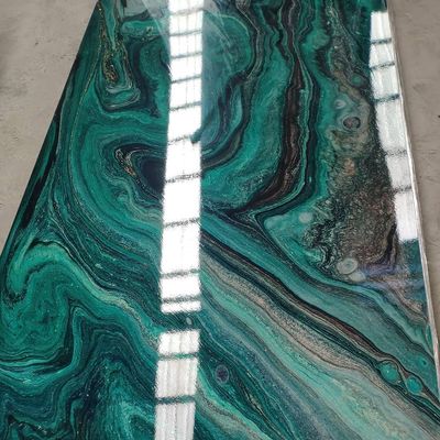 3D Marmeren Blad UV Marmeren 1220x2440 Mm van Drukpvc voor Muurdecoratie
