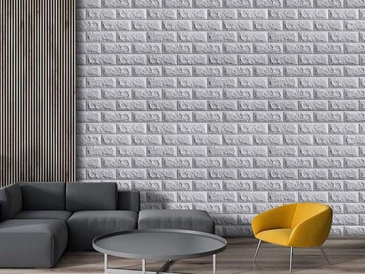Sterk het Schuimbehang van de Kleverigheids 3D Vinylbaksteen voor Muurdecoratie