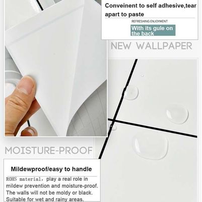Het Document van de steenmuur rolt 3d van de het Behangsticker van Baksteenpvc het Broodjes Zelfklevend Behang