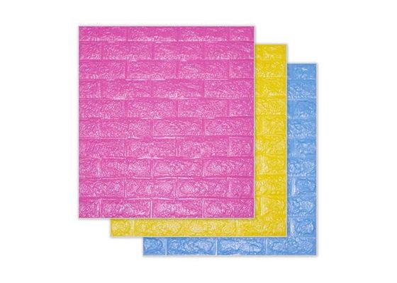 Witte PE Muurcomités 70x77cm 3D PE Sticker van de Schuimmuur voor Huisdecoratie