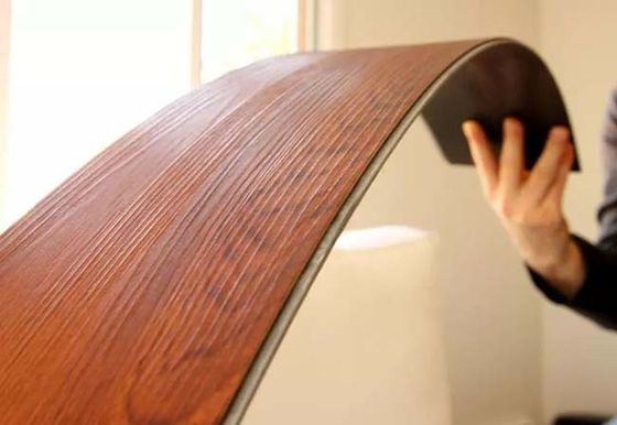 Houten SPC die van de Textuur Vinylplank 1220x180mm Kunstmatige Steen Plastic Kern vloeren klikt