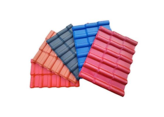 Plastic Samengestelde de Tegel Vuurvaste Openluchtdecoratie van pvc Red Roof
