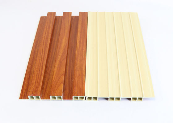 Houten de Muurcomité Decoratieve 160 * 24 * 2900mm van Textuur Gecanneleerd Wpc maakt waterdicht