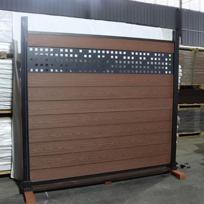 Houten Plastic Samengestelde Wpc-Omheining Panels Waterproof Outdoor 180 * 25mm