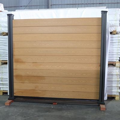 Gemakkelijke van de de Privacytuin van Panels Composite Wood van de Installatiewpc Omheining het Aluminiumpost