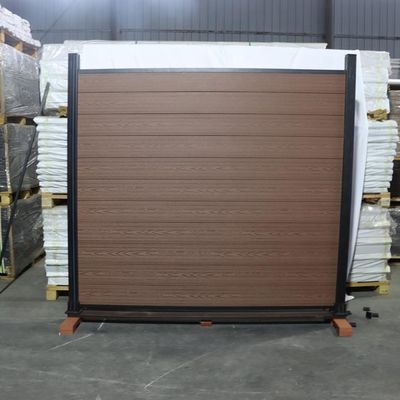 Gemakkelijke van de de Privacytuin van Panels Composite Wood van de Installatiewpc Omheining het Aluminiumpost