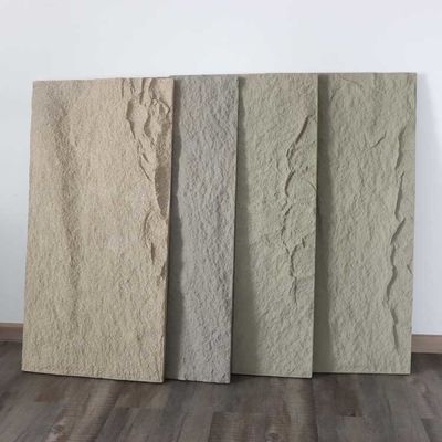 Het dikke Comité Faux van de Plakpu Steen Gemakkelijk om voor Muurdecor 120 * 60cm 3cm te installeren