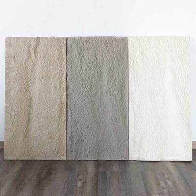 Comité Één Muur Decoratieve 1200 * 600mm 100mm van de luxepu Faux Steen