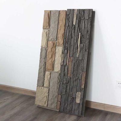 Het Comité van de polyurethaanpu Steen Muur Faux Lichtgewicht 120 * 60cm
