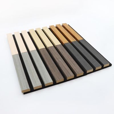 Houtfineer Luxe akoestische panelen Stof Houten gegroefd gecanneleerd