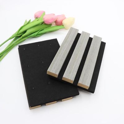 Houtfineer Luxe akoestische panelen Stof Houten gegroefd gecanneleerd