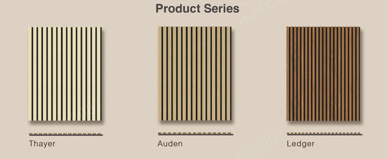Home Accoustic Board Panel Moderne Hoog Absorptie Hout Slat Panel Voor
