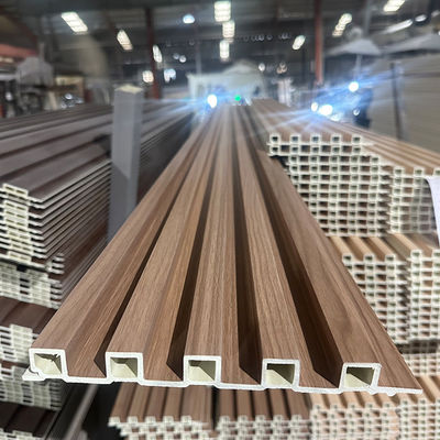 Hout Plastic Composite Cladding Fluted Wall Board WPC Interieurwandpaneel