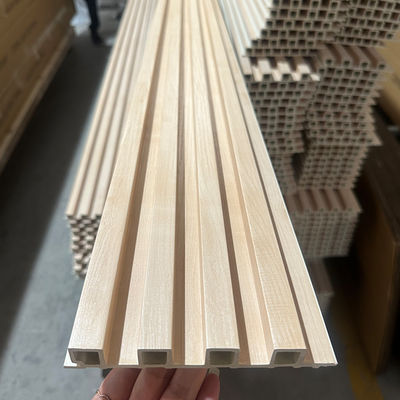 Hout Plastic Composite Cladding Fluted Wall Board WPC Interieurwandpaneel