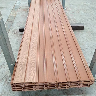 Wpc-wandbekleding Gebouw Buitenversiering Houtvervanger Wpc-wandpaneel