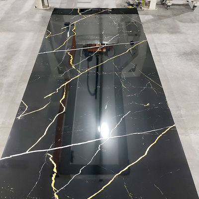Hoogglanzend PVC-marmeren plaat UV-marmeren plaat gelamineerd plaat voor wanddecoratie