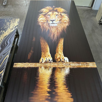 4*8 Ft UV PVC marmeren plaat Waterdicht Warm stempelen / 3D gedrukte binnenpanelen UV-platen