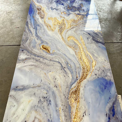 1220x2800 mm PVC-marmeren plaat voor interieurdecoratie