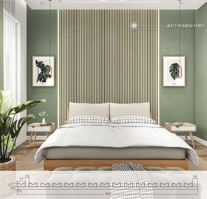 Home Accoustic Board Panel Moderne Hoog Absorptie Hout Slat Panel Voor