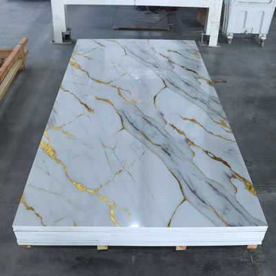 1220x2800 mm PVC-marmeren plaat voor interieurdecoratie