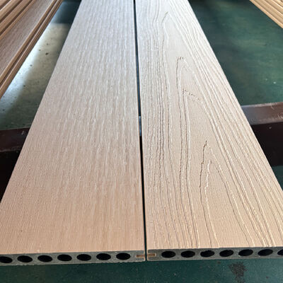 Buiten WPC-wandpaneelsysteem Waterdicht houten kunststofcomposite voor buitenwandbekleding