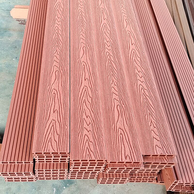 Buiten WPC wandpaneel waterdicht samengesteld hout voor buitenwandbekleding en gevelprojecten