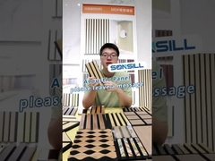 Brandbestendige vierkantrand akoestisch bordpaneel Houten leisteenpaneel voor woningversiering